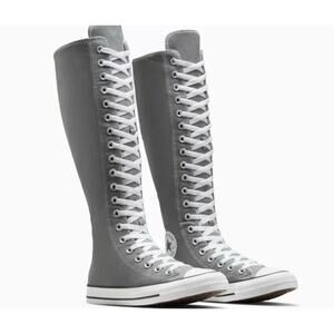 Converse Chuck Taylor All Star XXHI Women Size 8 Gray Knee High Sneakers NEW